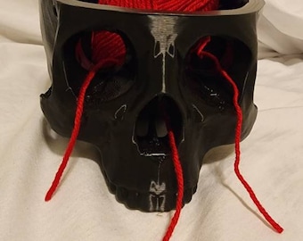Cuenco de hilo de calavera, cuenco decorativo. Envío nacional gratuito.