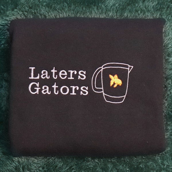 Moon Knight Inspired Laters Gators Embroidered Sweatshirt Steven Grant Marc Spector Jake Lockley