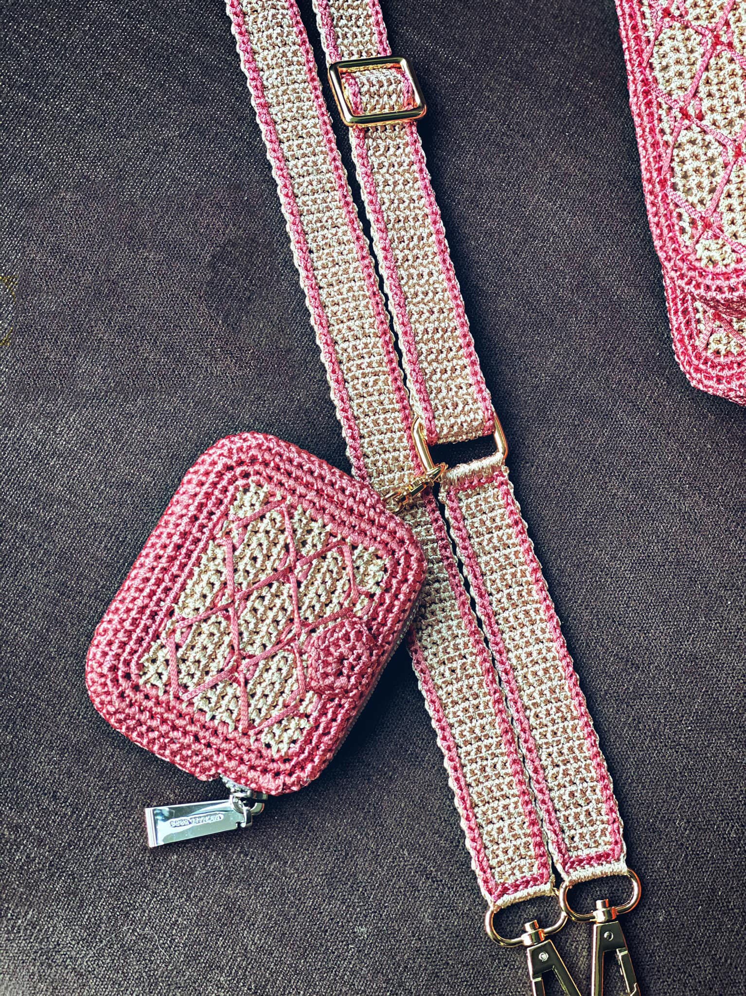 Handmade Crossbody Bag Monogram Bag With Extra Mini Pocket Etsy