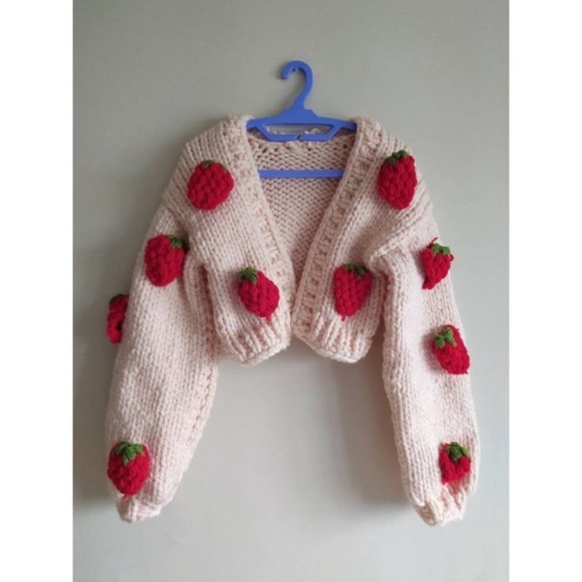 Crochet Flower Cardigan Chunky Cardigan Trendy Crochet Etsy