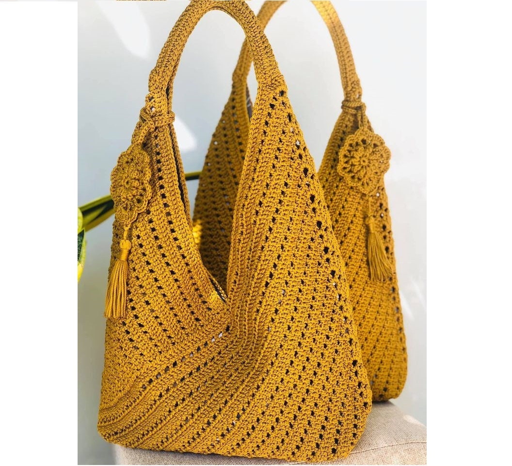 Handmade Crochet Tote Bag Retro-vintage Style Bag Best Gift - Etsy