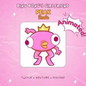Animated Peak Bing Bong&#39;s Girlfriend Twitch Youtube Emote