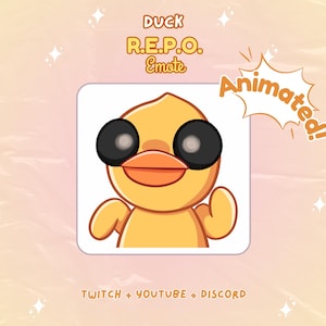 R.E.P.O Duck Animated Emote Twitch Youtube Discord Streams
