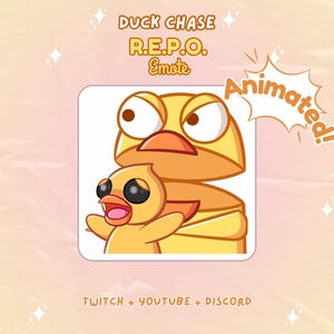 R.E.P.O Duck Chase Animated Emote Twitch Youtube Discord Streams