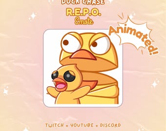 R.E.P.O Duck Chase Animated Emote Twitch Youtube Discord Streams