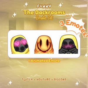 Ensemble d'émoticônes YouTube Twitch The Backrooms