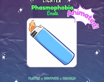 Animated Phasmophobia Lighter Twitch Youtube Emote