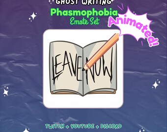 Animated Phasmophobia Ghost Writing Twitch Youtube Emote