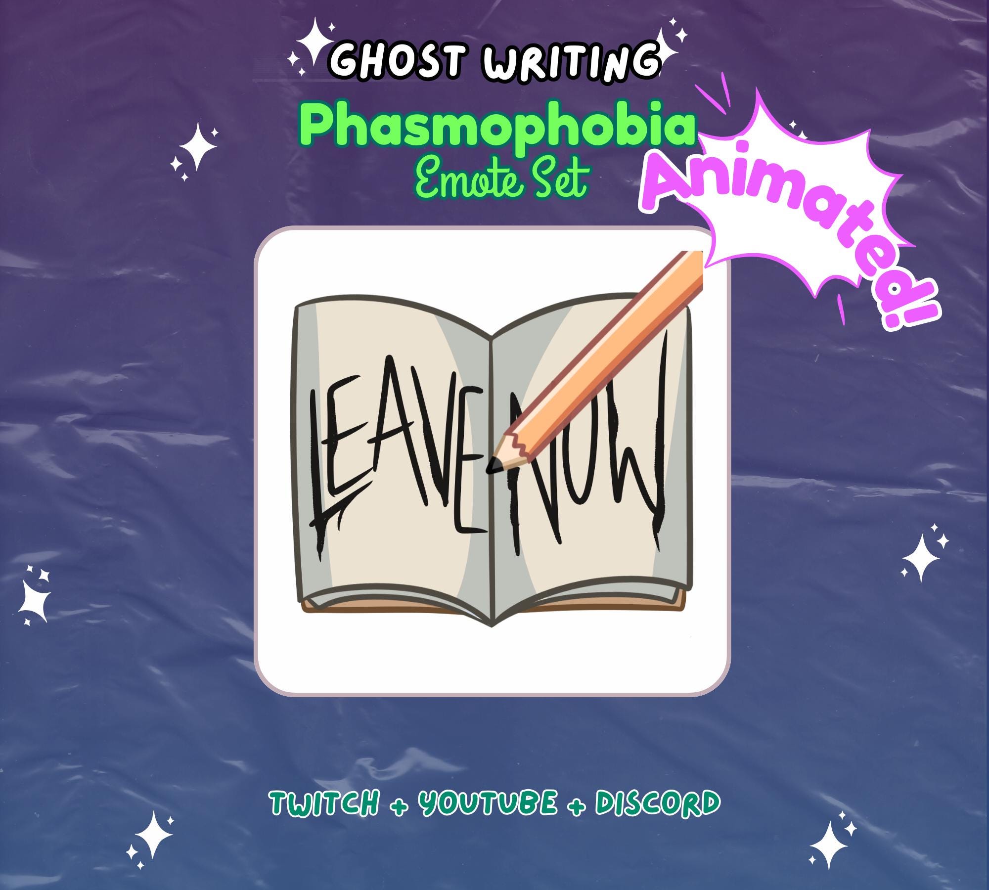 Animated Phasmophobia Ghost Writing Twitch Youtube Emote - Etsy