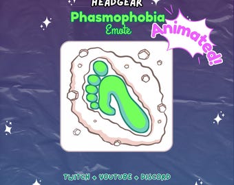 Animierter Phasmophobie Schritt auf Twitch Youtube Emote