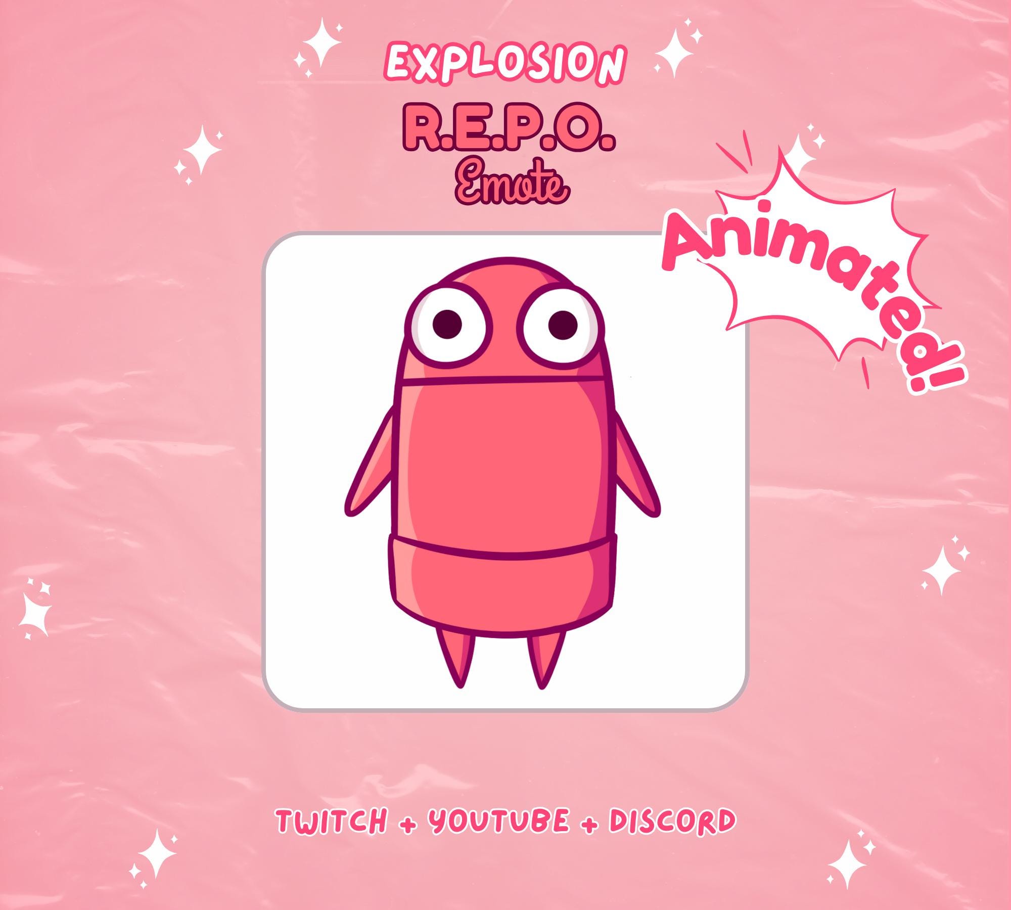 R.E.P.O Explosion Animated Emote Twitch Youtube Discord Streams