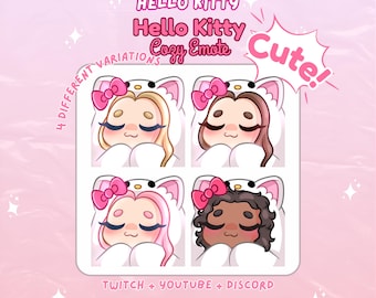 Cozy Kitty Girl Twitch Youtube Emote