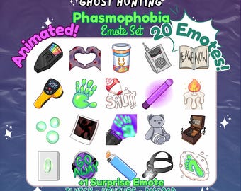 Deluxe Phasmophobia Ghost Twitch Youtube Emote Set