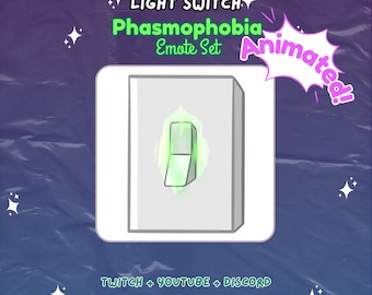 Animated Phasmophobia LightSwitch UV Twitch Youtube Emote