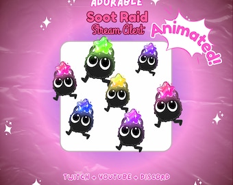 Animated Soot Sprite Raid Stream Alert Twitch Youtube Emote
