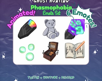 Animated Phasmophobia Ghost Twitch Youtube Emote Set