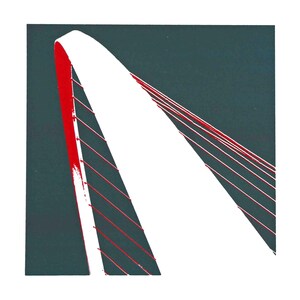 Serigrafía 'Puente del Milenio de Gateshead' sin marco