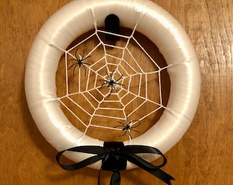 Halloween Spider Web Wreath
