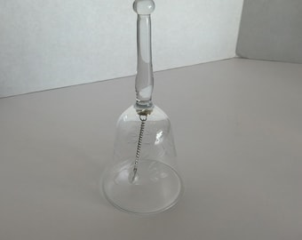 Princess House Etched Crystal Handbell