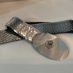 Silver Mesh Belt - Etsy display picture 2