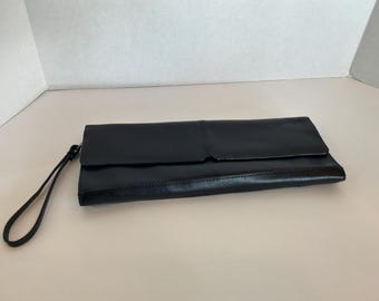 Vintage Alfani Large Leather Evening Clutch