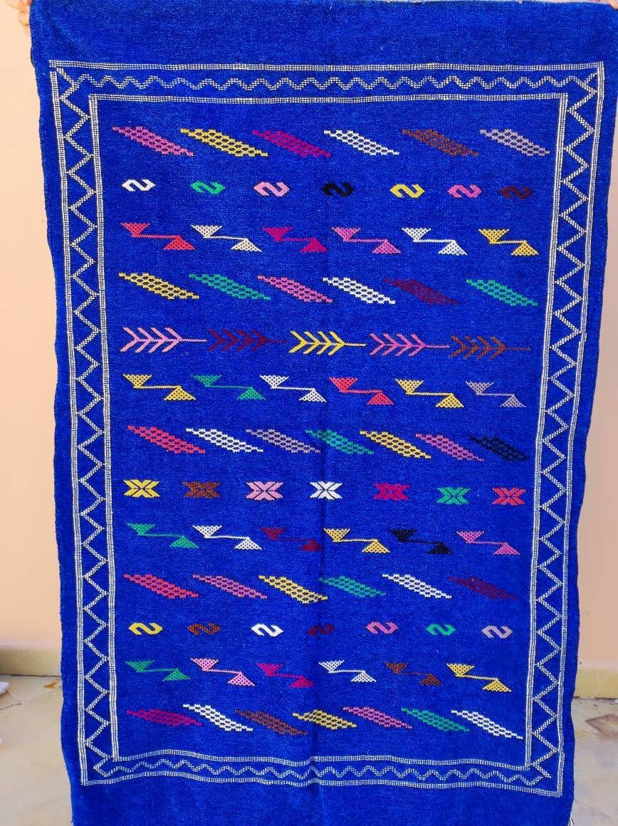 Tapis Berbère de Boujaad Authentique Fait à La Main