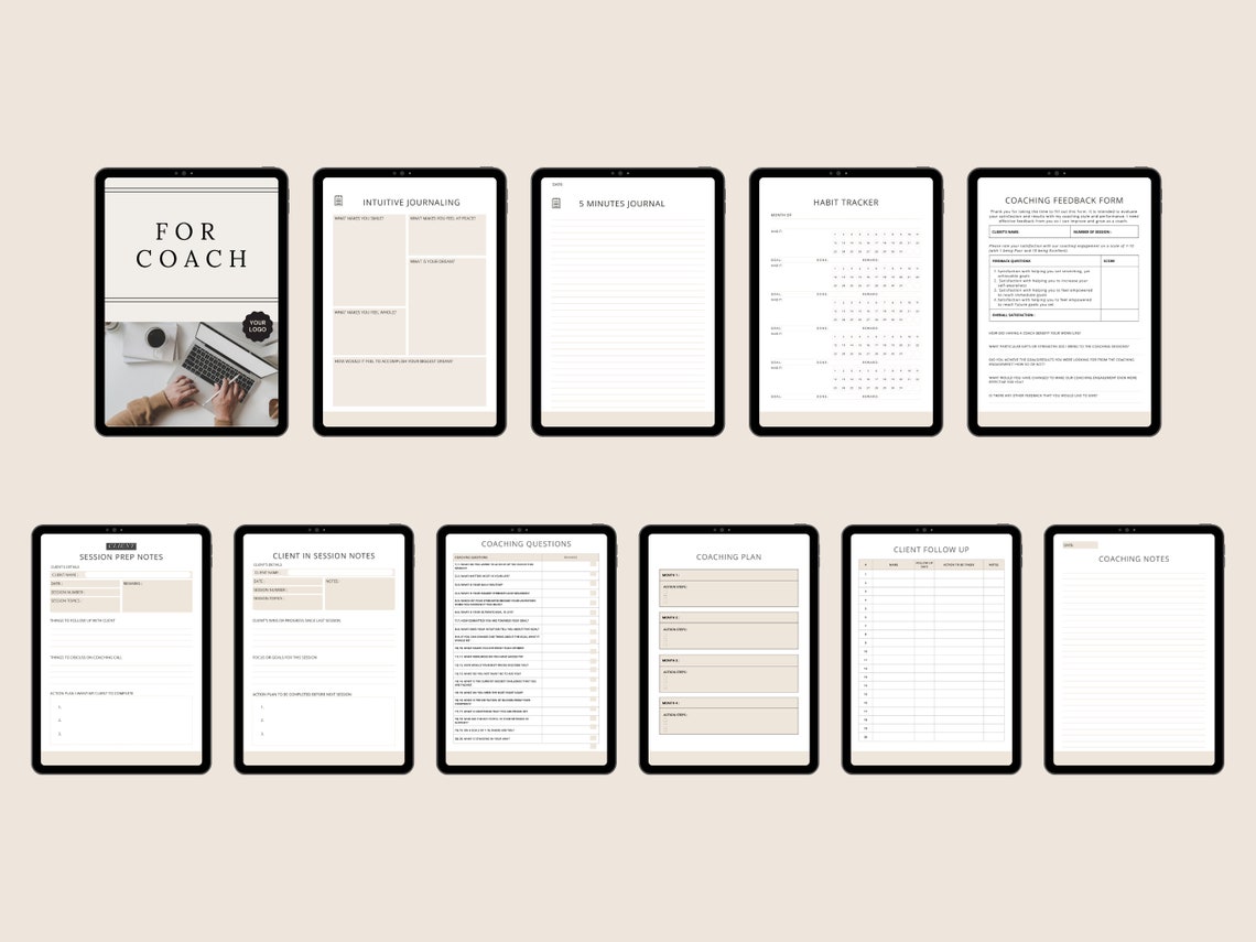 Coaching Worksheets Life Coach Templates Coaching Lead - Etsy