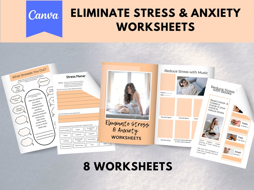 Anxiety Worksheets Stress Worksheets Therapy Worksheet Coaching Tools ...