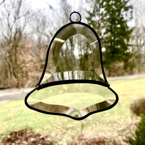 Bell Hand Beveled Glass Hanging Sun Catcher