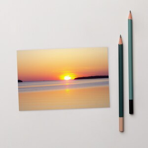Door County Sunset Carte postale 4x6