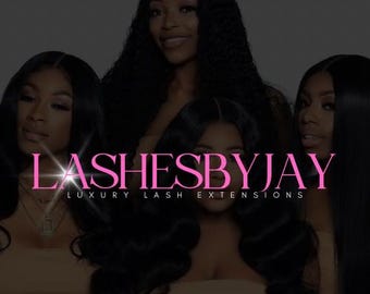 DIY Beauty Logo Set: Lash, Hair, Makeup Templates (Canva Editable, Digital Download)