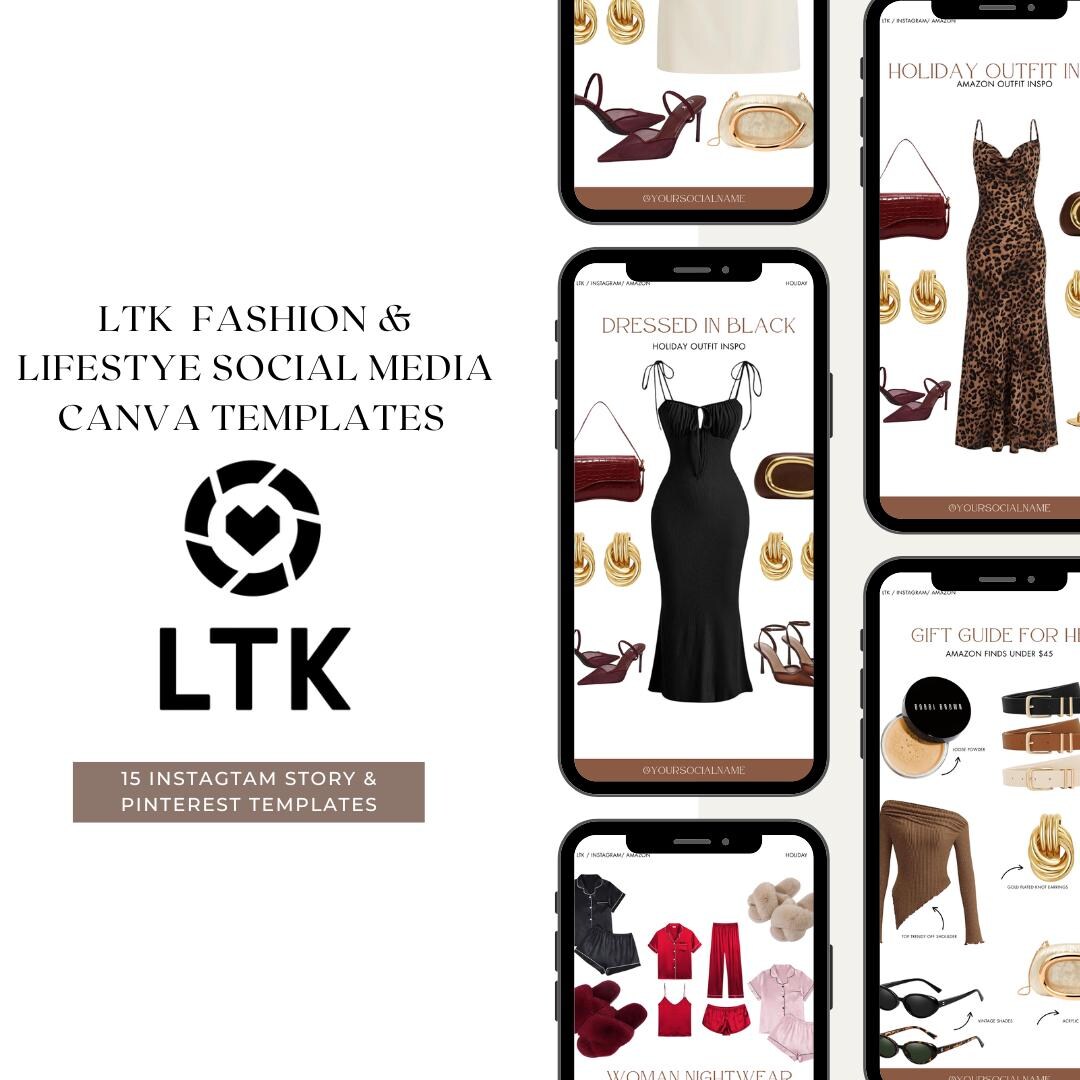 LTK Fashion & Lifestyle Canva Instagram Story Template: Editable Canva ...