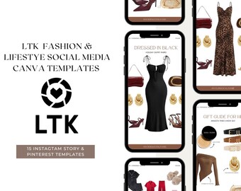 LTK Fashion & Lifestyle Canva Instagram Story Template: Editable Canva LTK Gift Guide