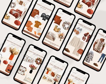 Halloween Instagram Story Templates: Editable Canva LTK Gift Guide