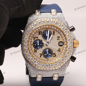 Original luxury Stainless steel New Arrival Brand 2023 Iced Out High Quality Hip Hop Men Moissanite Diamond Wrist Watch