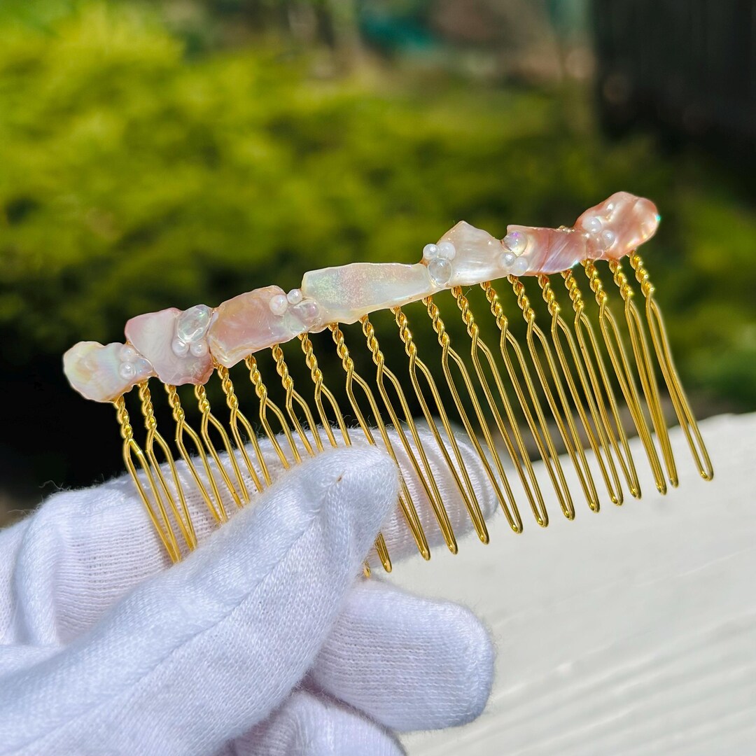 Seashell Comb Seashell Hair Comb, Ocean Bridal Hair Jewelry - Etsy