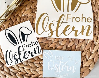 Frohe Ostern Fensterbild | Fenster dekorieren, Vinylsticker für Ostern, Osterdeko, Fensterdeko, Frühlingsdeko, Ostergeschenk, Osterhase