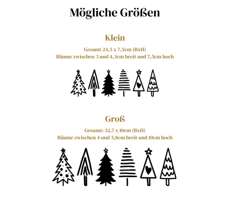 Tannenbaum Aufkleber, Fensterbild Weihnachtsbaum Vinylaufkleber Weihnachtsdeko Winterdeko Adventsdeko Weihnachtsbäume Sticker Stickerset Klein(24,5x7,5cm)