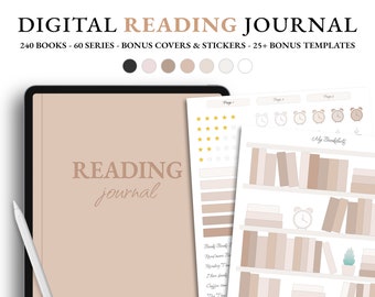 Reading Journal, Portrait Reading Journal, Digital Reading Journal, Book  Tracker, Reading Tracker, Book Reading Journal, Log for Goodnotes 
