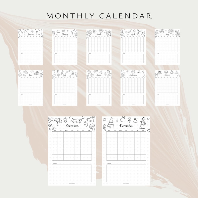 2026 Journal Printable Pages, A5 & A4 Size, Digital Planner, Inserts (Instant Download)