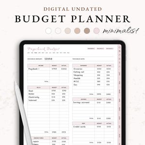 Digital Paycheck Budget Planner: GoodNotes Financial Tracker (Digital Download)