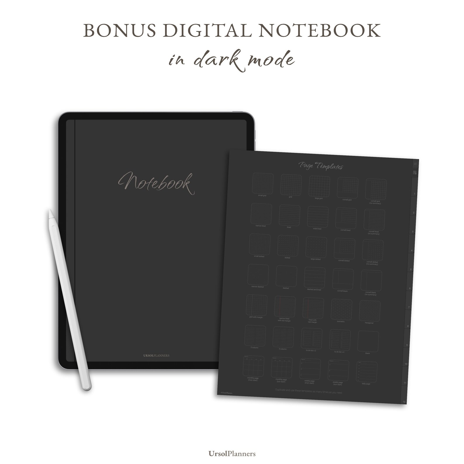 Digital Notebook Goodnotes Notebook Notebooks With Tabs Etsy