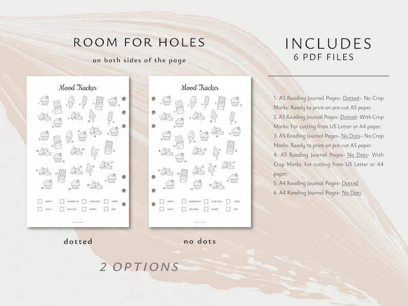 2026 Journal Printable Pages, A5 & A4 Size, Digital Planner, Inserts (Instant Download)