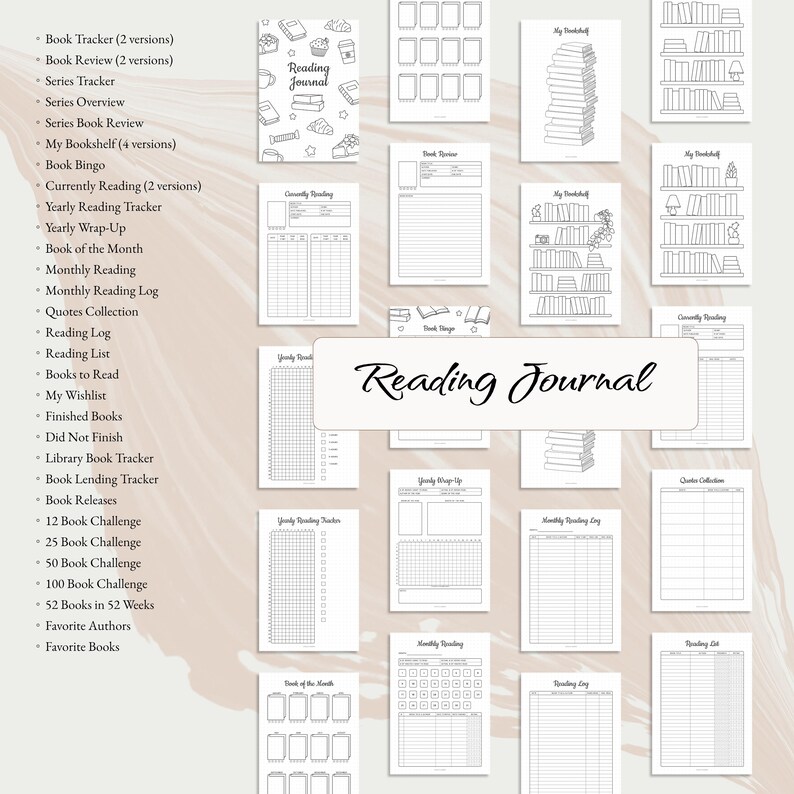 2026 Journal Printable Pages, A5 & A4 Size, Digital Planner, Inserts (Instant Download)