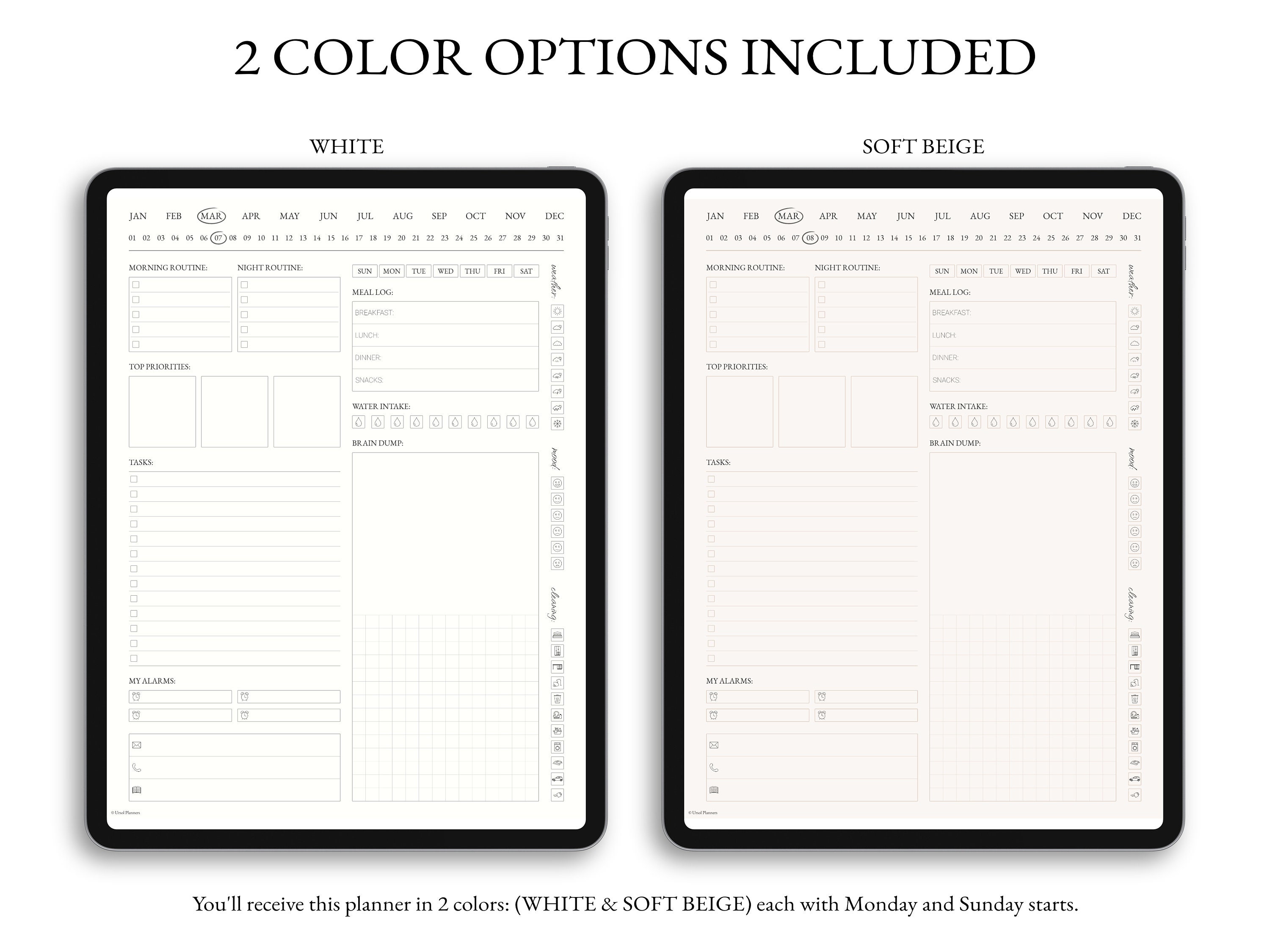 ADHD Digital Planner Adhd Daily Planner for Goodnotes Etsy UK