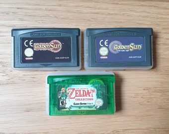 Zelda (7in1) and Golden Sun (2) GBA Collection Value Bundle-  Nintendo Game Boy Advance Carts + Cases. Games inc Minish Cap, Lost Age & more