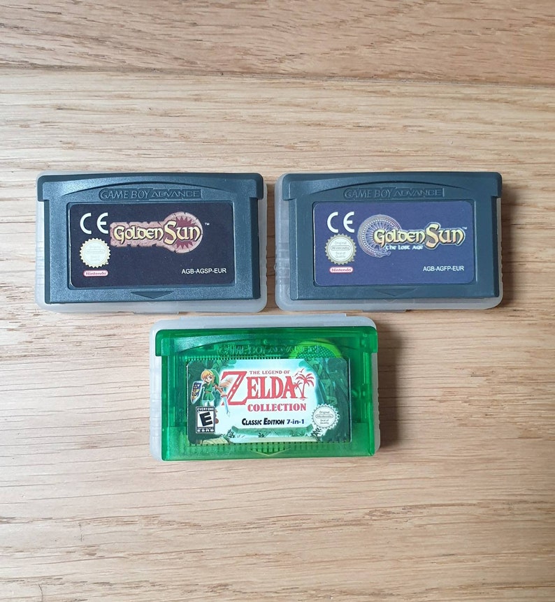 Zelda 7in1 and Golden Sun 2 GBA Collection Value Bundle Nintendo Game Boy Advance Carts Cases. Games inc Minish Cap, Lost Age & more image 1