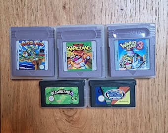 Lot de jeux Wario Land 5. Nintendo Game Boy Color/Advance. Chariots GBA /  GBC avec mallettes. Wario Land 1, 2, 3, 4 et Wario Ware Inc. -  Canada