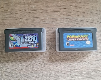 F-Zero Climax Vs Mario Kart Super Circuit: 2 Game Value Bundle - Nintendo Game Boy Advance. GBA Carts With Cases