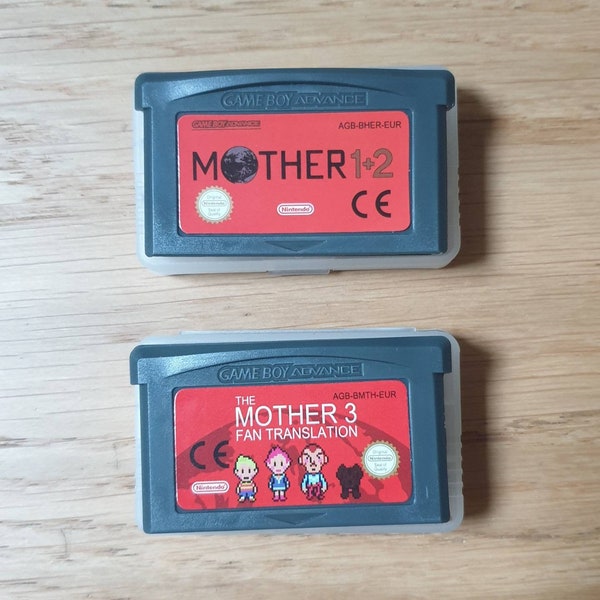 Mother / Earthbound GBA Collection: 3 Game Value Bundle - Nintendo Game Boy Advance. GBA Carts With Cases. Mother 1,2&3